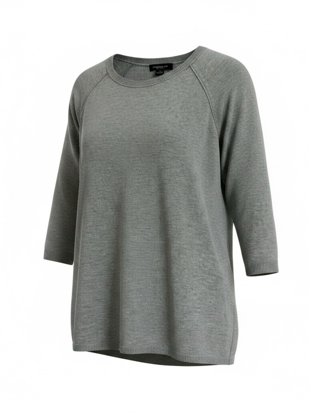 august silk Heather Gray Scoop Neck Knit Sweater